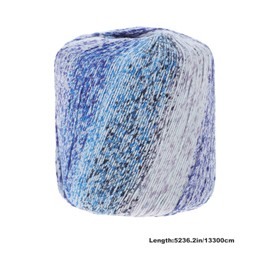 Healifty Crochet Yarn 1 Roll Knitting Yarn Cotton Yarn Kaleidoscope Yarn DIY Hats Sweater Gloves Sky Blue
