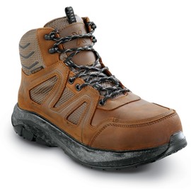 SR Max/Blumaka Ridgway, Men's, Brown, Steel Toe, EH, WP, MaxTrax Slip Resistant, Hiker, Work Boot (7.0 M)