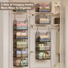 Sonyabecca 5-Tier Hanging Closet Organizer – Black Closet Storage Shelves