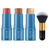 3Pcs Cream Contour Stick Set Highlighter Stick + Blush Stick