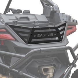 SAUTVS Rear Cargo Bed Extender Tailgate for Polaris RZR PRO R 2022-2025, Heavy Duty Steel Rear Bed Extender Cargo Tailgate Enclosure Rack for Polaris RZR Pro R 2022 2023 2024 2025 Accessories