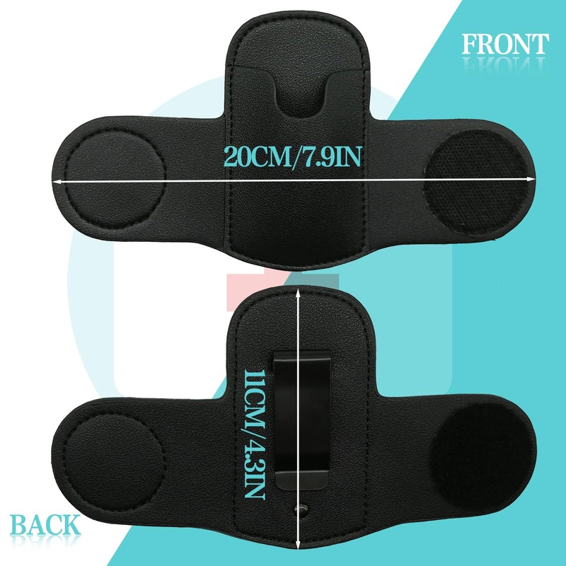 BAIWOVIS Stethoscope Holder with Clip, PU Leather Clip-on Stethoscope Hip