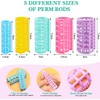 30Pcs Snap On Hair Roller Plastic Hair Roller No Heat