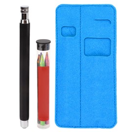 Lápices de Colores Mecánicos, Recambios de Plomo Grueso de 5,6 Mm Lápices de Colores Automáticos de Aleación de Aluminio con Estuche de Lápices de Almacenamiento para Dibujo de Arquitectura Escritura