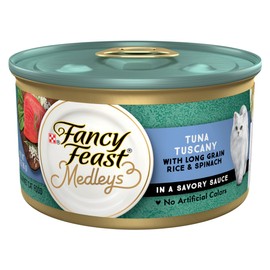 Purina Fancy Feast Wet Cat Food, Medleys Tuna Tuscany With Long Grain Rice & Greens in Savory Sauce - (Pack of 24) 3 oz. Cans