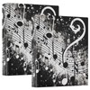 xigua Black Music Notes A4 Ring Binders, A4 Folders 3