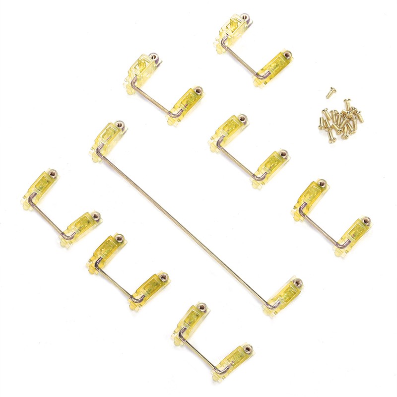 Mechanical Keyboard Stabilizer 2 Specifications with Golden Wire Keycap Accessory