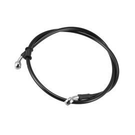 ACROPIX 100cm 10mm Motorcycle Braided Brake Clutch Oil Hoses Line Pipe Clutch Throttle Gas Line Fuel Pipe Black for ATV Dirt Bike Car Parts