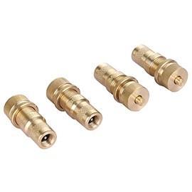 Bulldog Winch 42068- Automatic Tire Deflators, Brass, Set of 4