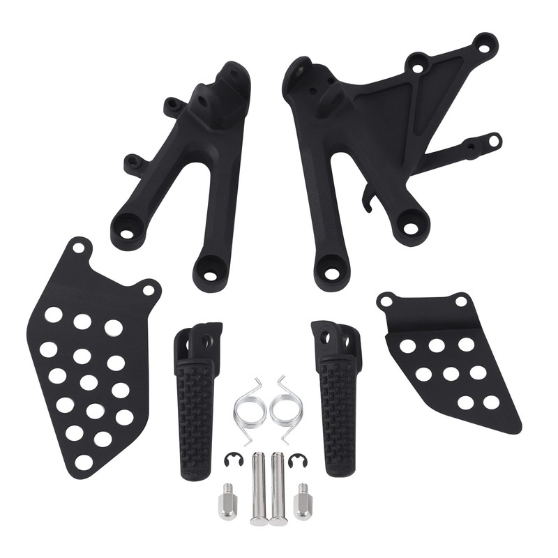 TCMT Sand Black Front Footrest Foot Pegs Bracket Set Fit
