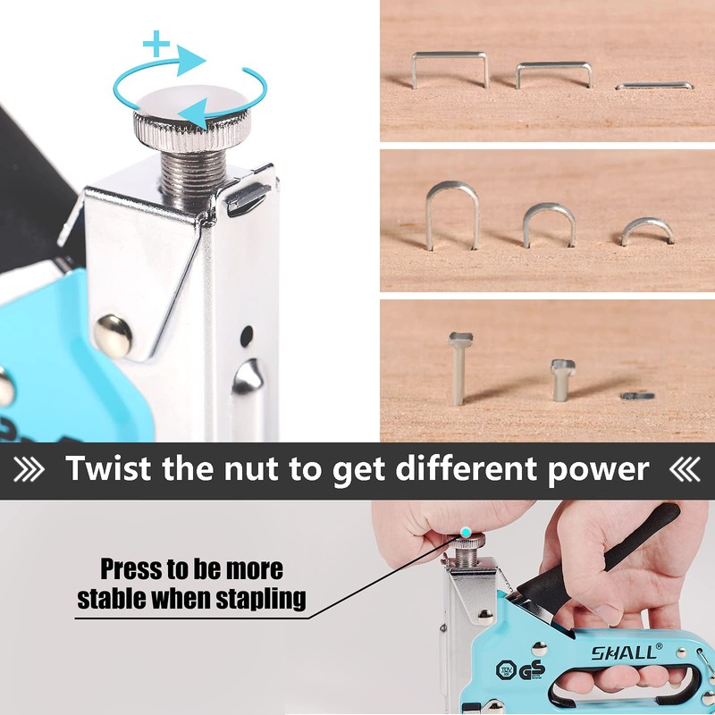 SHALL Staple Gun Heavy Duty, 3-in-1 Upholstery Staple Gun Kit