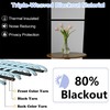 Simplebrand Ava Grey Blackout Curtains for Bedroom 63 Inch Length