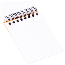 Rhodia 11500C - Spiral Notebook (Full Bound) Orange - A7 - Small Squares - 80 Detachable Sheets, 80G Clairefontaine Paper - Classic Soft Coated Card Cover