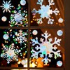 VioraWhite 76 Pcs Extra Large Christmas Snowflake Window Clings 9.8
