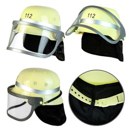W WIDMANN MILANO Party Fashion - Children's Hard Plastic Uniform Fire Brigade Helmet with Visor