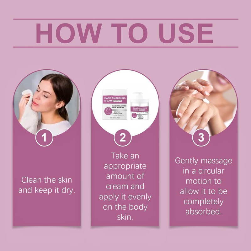 Cream for Crepey Skin Wrinkle Smoothing,Body Cream Crepey Skin Repair