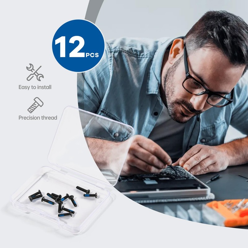 12PCS Replacement Lower Bottom Base Cover Case Screws for Asus