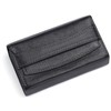 Leather FACTORY Leather Craftsman Governor Card Case, Large Capacity, Men's,