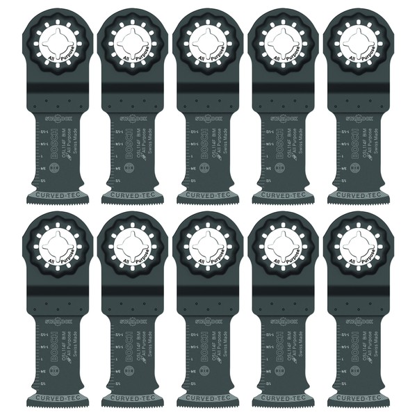 BOSCH OSL114F-10 10-Pack 1-1/4 In. Starlock Oscillating Multi Tool All