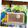 BESPORTBLE Wood Bird Nest Breeding Box Outdoor Cockatiel Nesting Box