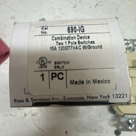 Legrand 690Ig Combination Device,Toggle,