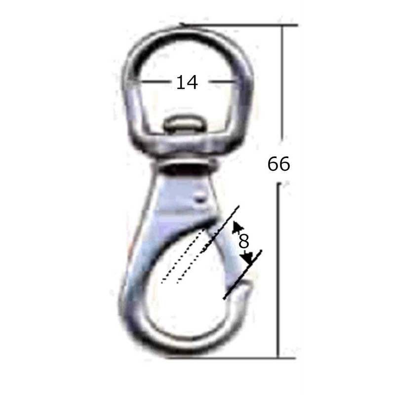 aiai stainless steel rotating snap 15-518 A0