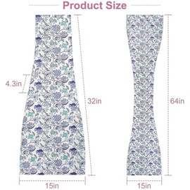 VOPHIA 2 Pack Adult Bib Dining Scarf for Women Microsuede Washable Reusable Food Clothing Protectors Dining Mouth Towel Scarf (Pink+Blueflower)