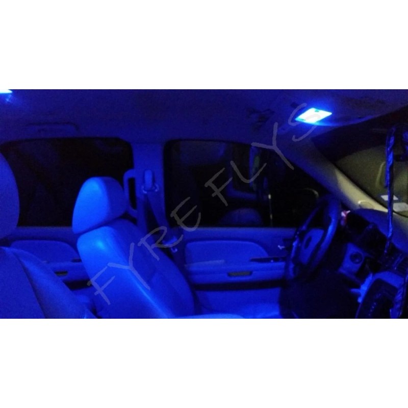 Fyre Flys 14x Blue LED interior lights package kit for