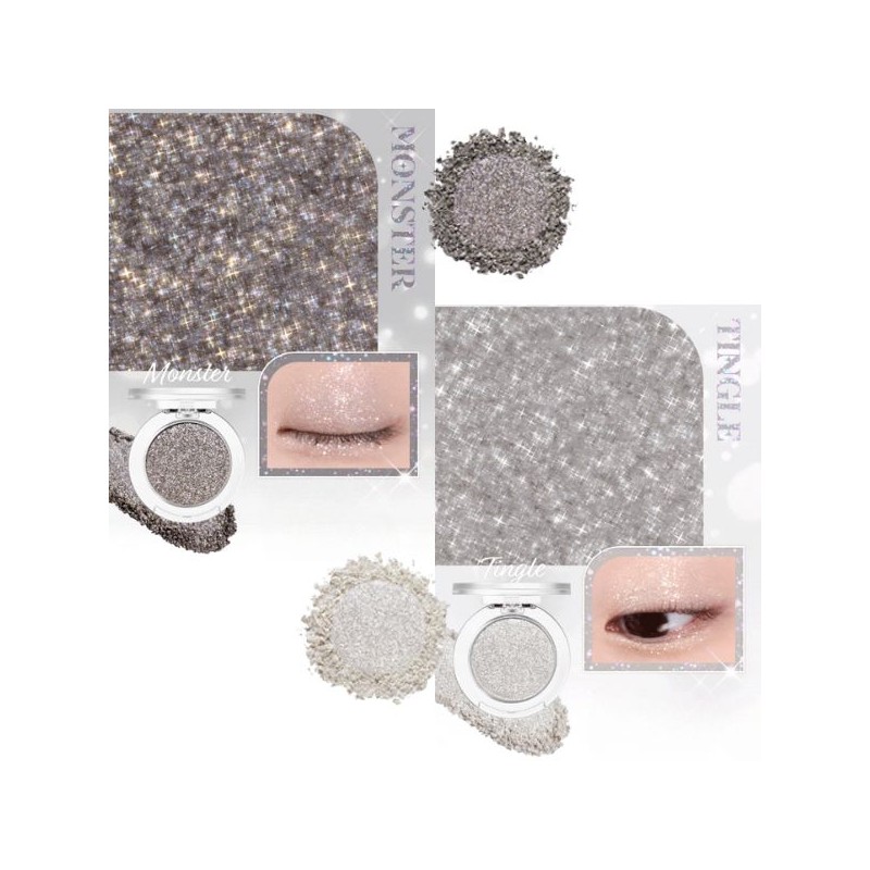BANILA CO Hyper Holo Beam Eye Glitter 1.8g*2colors, Shade1#$%Shade2:Tingle-Tingle