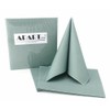 50 Apartina Napkins Fabric-Like Airlaid, Plain, Eucalyptus Green, Size 33