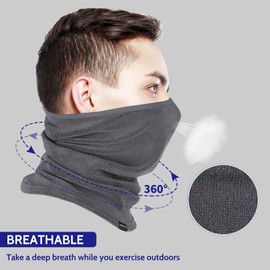 Winter Neck Warmer Fleece Neck Gaiter for Skiing Motorcycle Bike Jogging Running Outdoor Sports for Men & Women