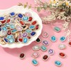 PATIKIL 50Pcs Rhinestone Embellishments, Handcraft Crystal Rhinestone Button Charms Silver