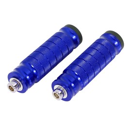 F FIERCE CYCLE 1 Pair 6mm Aluminum Aolly Motorcycle Rearsets Rear Set Footrest Footpeg Foot Rest Peg Motorbike Bike Cycling Blue