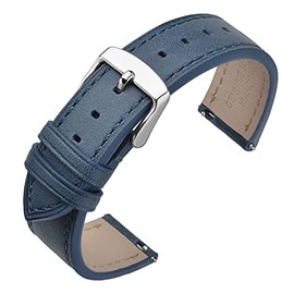 ANNEFIT Correa de reloj de 17 mm, 18 mm, 19 mm, 20 mm, 21 mm, 22 mm, correa de reloj clásica de piel de cera de aceite de liberación rápida para hombr