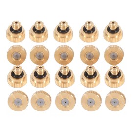común M 20 Boquillas De Nebulización De Latón (0,4 Mm) 10/24 Unc