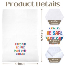 BYRFIIEU Call Your Mom Funny Kitchen Towels Set of 2, Gifts for College Girls Boys Freshmen Son Daughter Hand Towel for Bathroom, Colorful College Gifts Decorative Dish Towels, 16x24 Inches