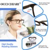 OCCI CHIARI Stylish Reading Glasses 3.5x Women's Readers Comfort Eyewear(1.0