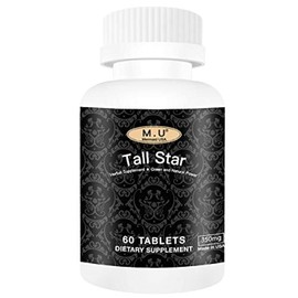 M.U Tall Star - Top Star - Soporte de crecimiento de altura mágica más alto para mujeres y hombres, adolescentes y niños, contenido de calcio premium - Sin OMG Mermaid USA hierba natural y pura