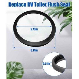 33027 RV Toilet Seal Fits for Thetford Aqua-Magic IV High and Low Hand Flush RV Toilet Units,Replace Part #31684,12481 etc.High-Grade Rubber, Toilet Seal Parts Solve The Leakage Problem 1 Pack.