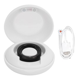 Smart Ring Health Tracker Bluetooth Step Counting Sleep Quality Monitoring IP68 Waterproof Health Ring With Charging Case Black Size 9