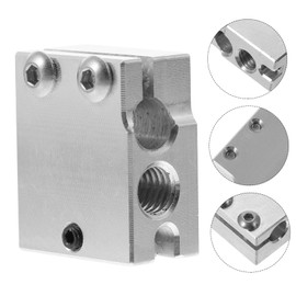 ULTECHNOVO 3pcs Aluminum Heater Block for Printers High Temperature Performance Compatible Ed End Replacement Accessory for Printer Extruder Kit
