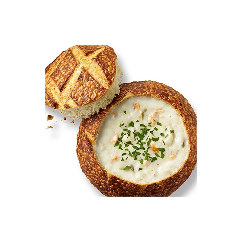San Francisco Clam Chowder Soup with Bread Bowls