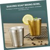 FOMIYES 2 Pcs Men's Daily Shave Stainless Steel Shaving Bowl