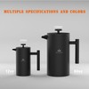 Miscedence French Press Coffee Maker，50OZ Double Wall Vacuum Insulated 304