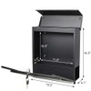 Lockable Mailboxes with Keys,Outdoor Wall Mounted Mail Box with Large