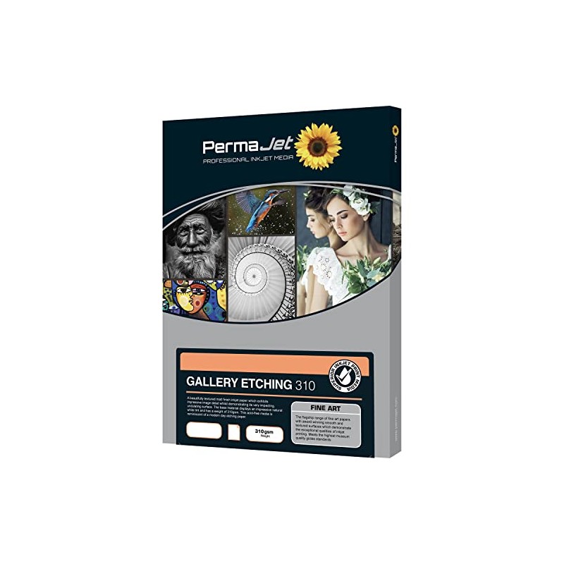 Permajet Gallery Etching Fine Art A4 Matt Paper 310gsm -