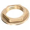 TOP-VIGOR G1/2 Brass Lock Nut with Flange, 2Pcs Hex Threaded