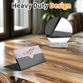 SNOGSWOG 10 PCs Place Card Holders, Black Metal Number Holders, Large Table Card Stands, Heavy Duty Table Sign Holders for Wedding, Party, Anniversary