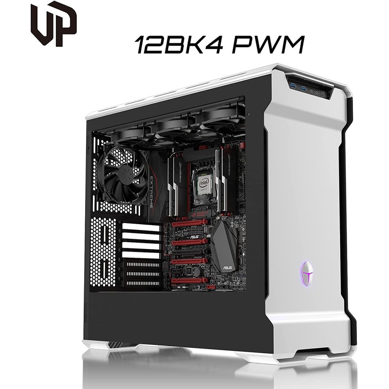 upHere 120mm PWM 4-Pin Case Fan - Ultra Quiet High