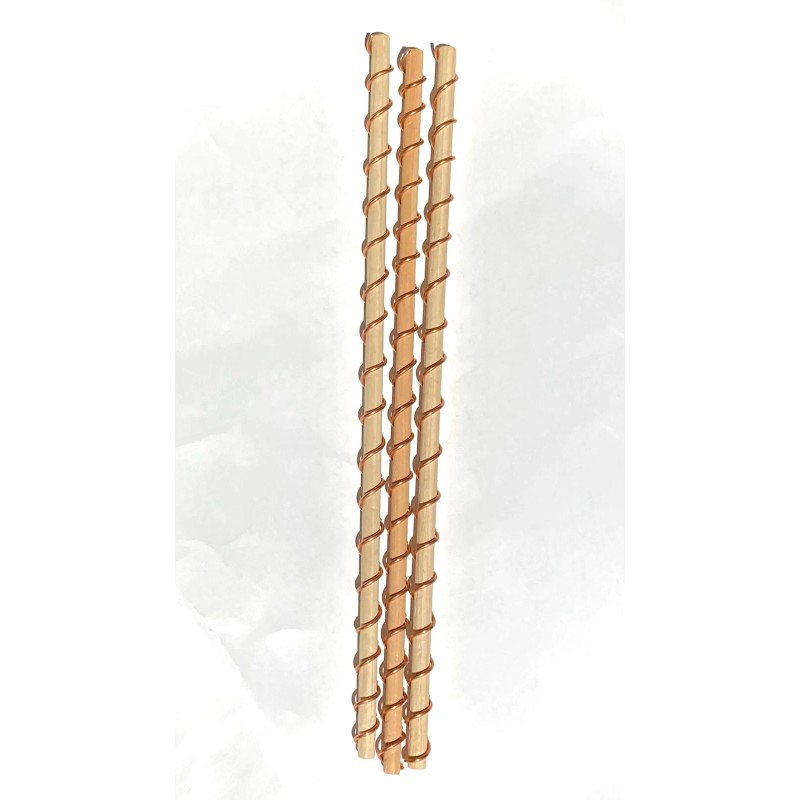 CedarMountainWorks 5-Pack Copper Cedar Electroculture Coils – Garden Antennas for